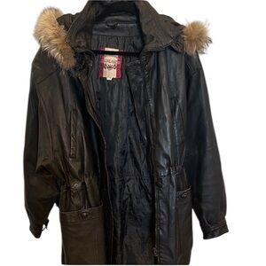 Vintage highlands leather jacket purchased in Italy